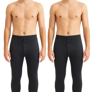 2 Pack Mens Long Johns Thermal Trousers