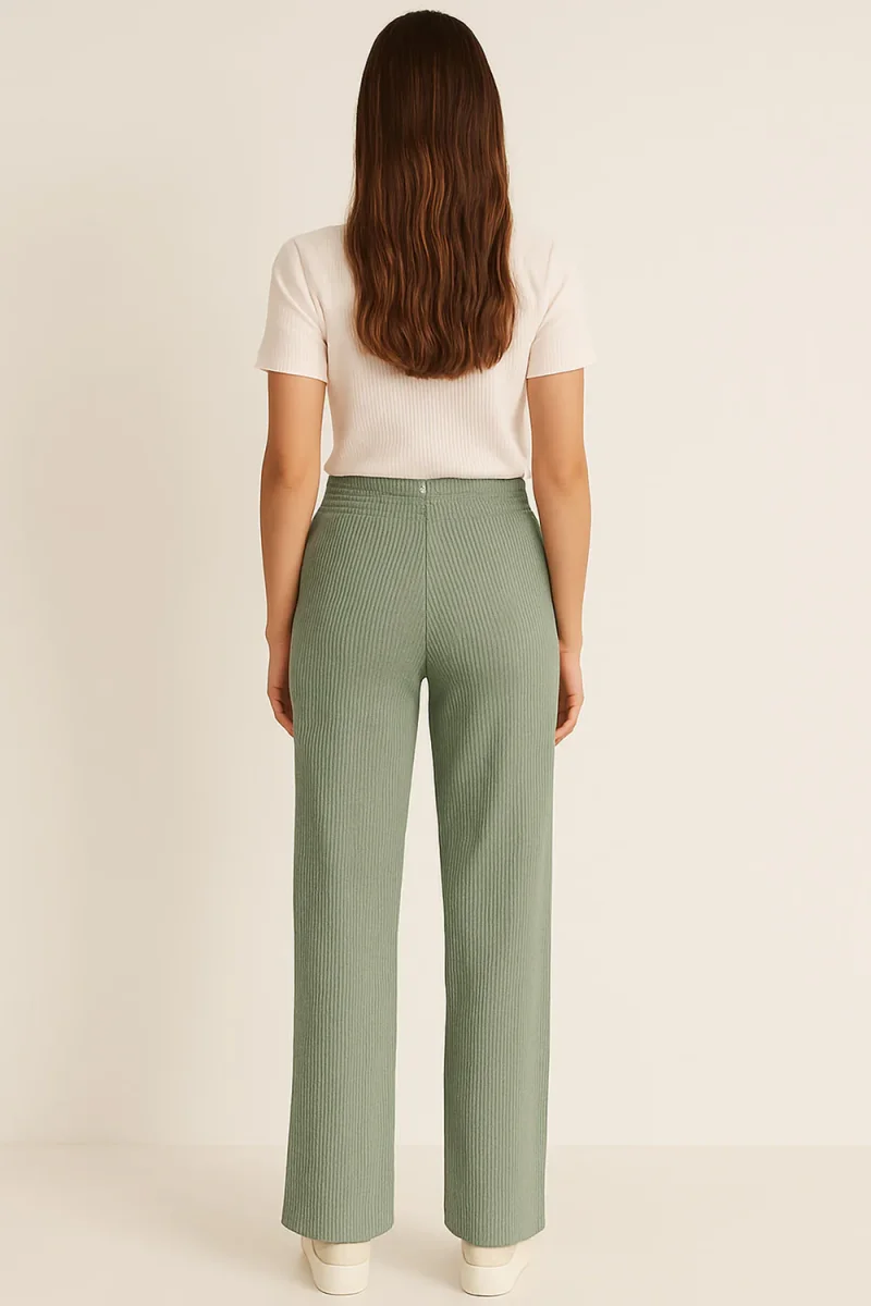 Women’s Wide Leg Lounge Trousers | Soft Drawstring Bottoms - Image 4