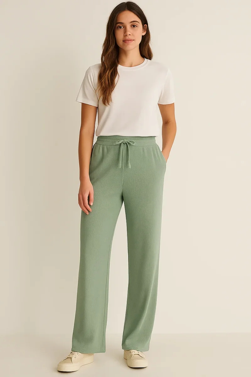 Women’s Wide Leg Lounge Trousers | Soft Drawstring Bottoms