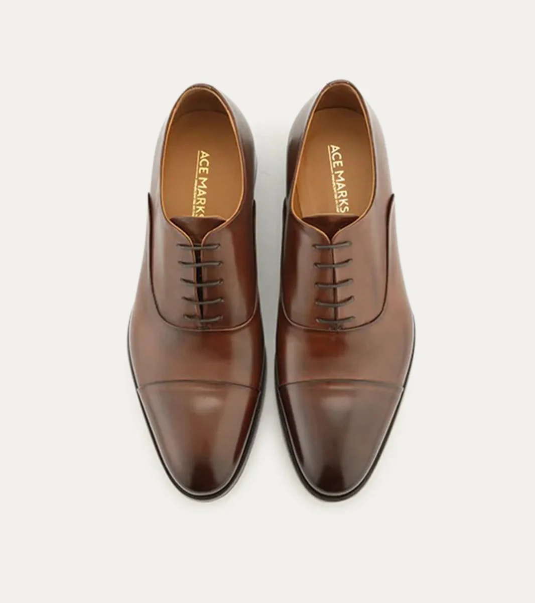 Griffin Cap Toe Oxford Brown Antique Leather - Image 6