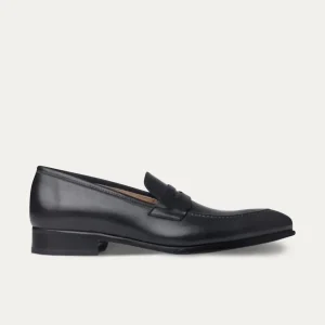 Greg Penny Loafer Black Antique
