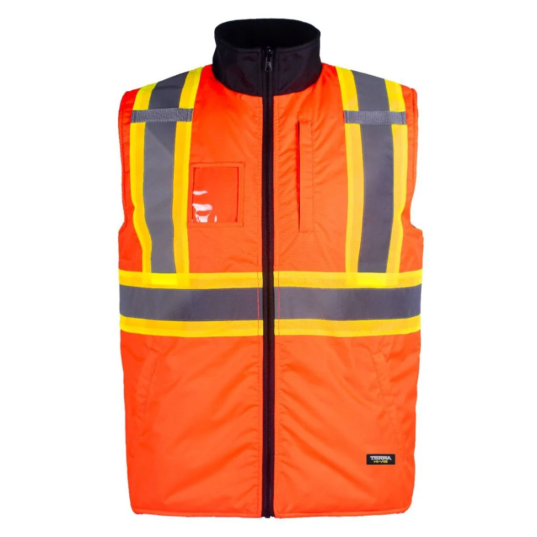 Terra Men's Hi-Vis Insulated Reversible Vest 116625 - Image 2
