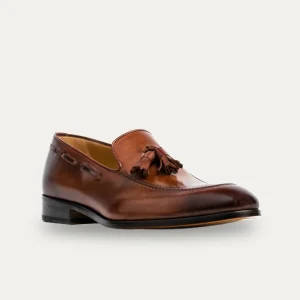 Amit Tassel Loafer Cognac Antique